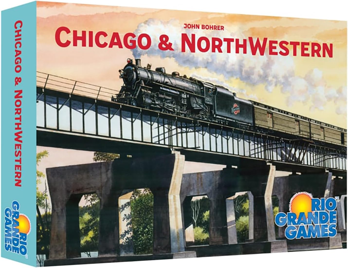 Rio Grande Games: Chicago & Northwestern Strategy Board Game, Railroad Investment Gameplay for Adults, 3-5 Players