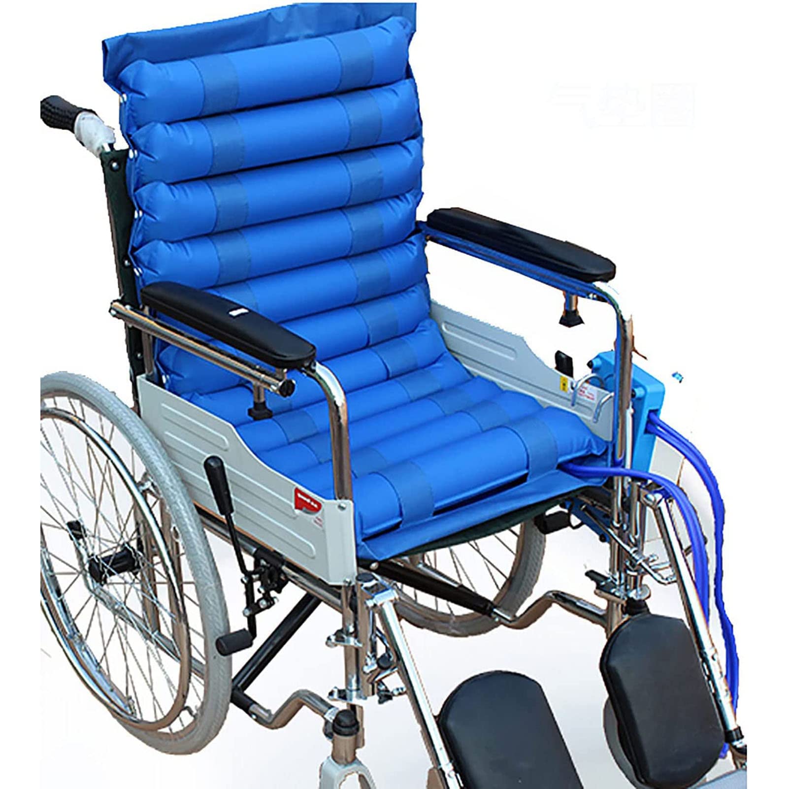 Cojín para Silla De Ruedas, Cojines De Presión para Úlceras por Presión En Las Partes Inferiores, Cojín De Asiento Inflable De Aire con Bomba Eléctrica, para Úlceras por Presión