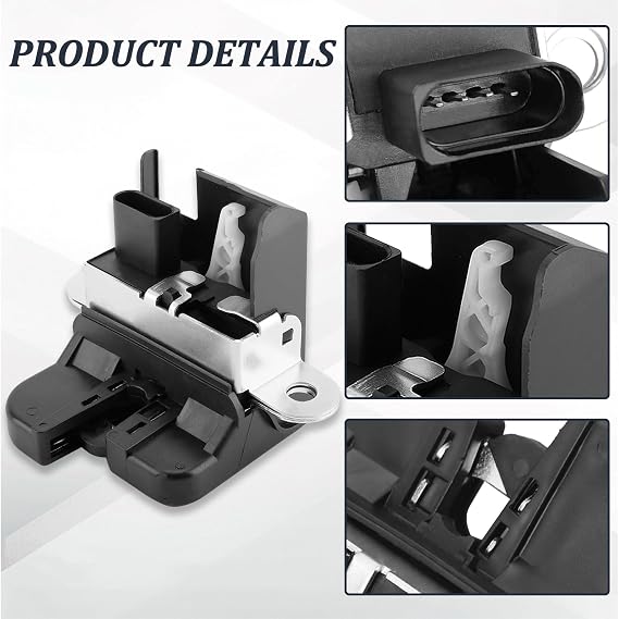 Rear Tailgate Lock Boot Trunk Lid Latch Actuator for Golf MK5 MK6