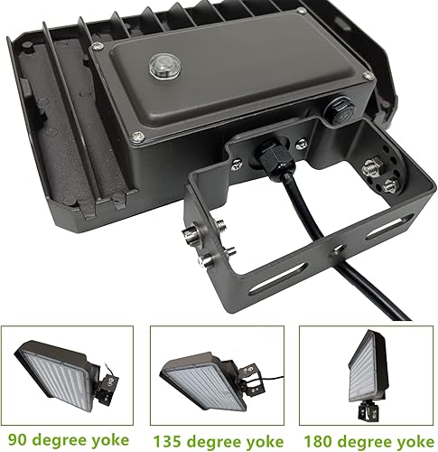 Miniatura 10 de Luz de inundación LED de 150 W para exteriores, 21000 lm equivalente a 1000 W, 100-277 V 5000 K, lámpara de inundación LED comercial ETL,