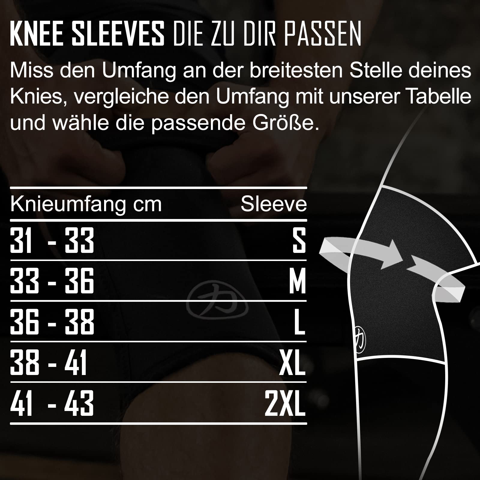 Strength Shop 5mm Neopren Kniebandage für Damen & Männer, 1 Paar, Farbe: Schwarz, extrem reißfeste und belastbare Knee Sleeves, ideal für Weightlifting, Kraftsport & Co.