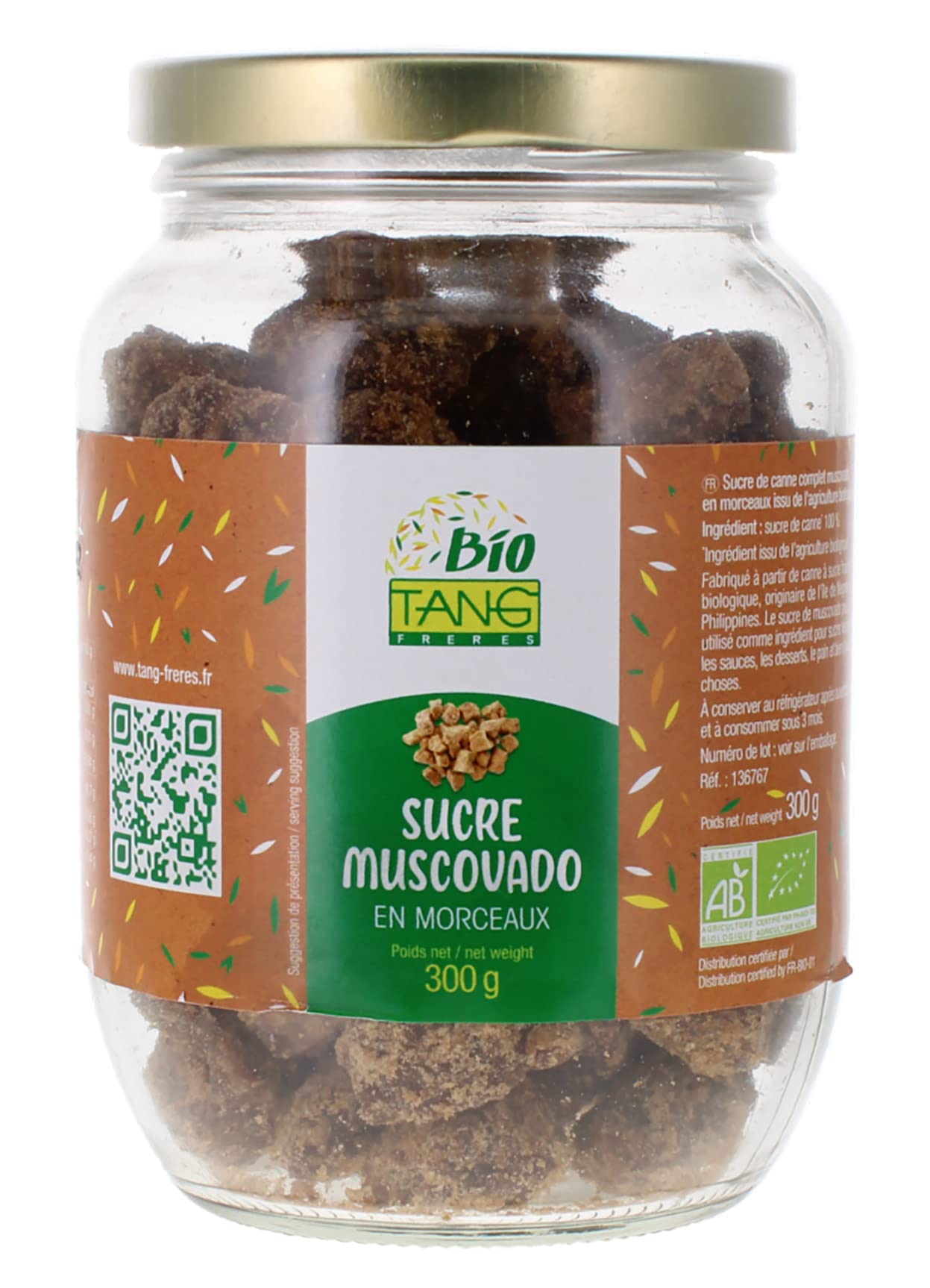 Sucre Muscovado en Morceaux Bio 300g / Boîte - Expédition depuis France par la Sté Bo Time (4)