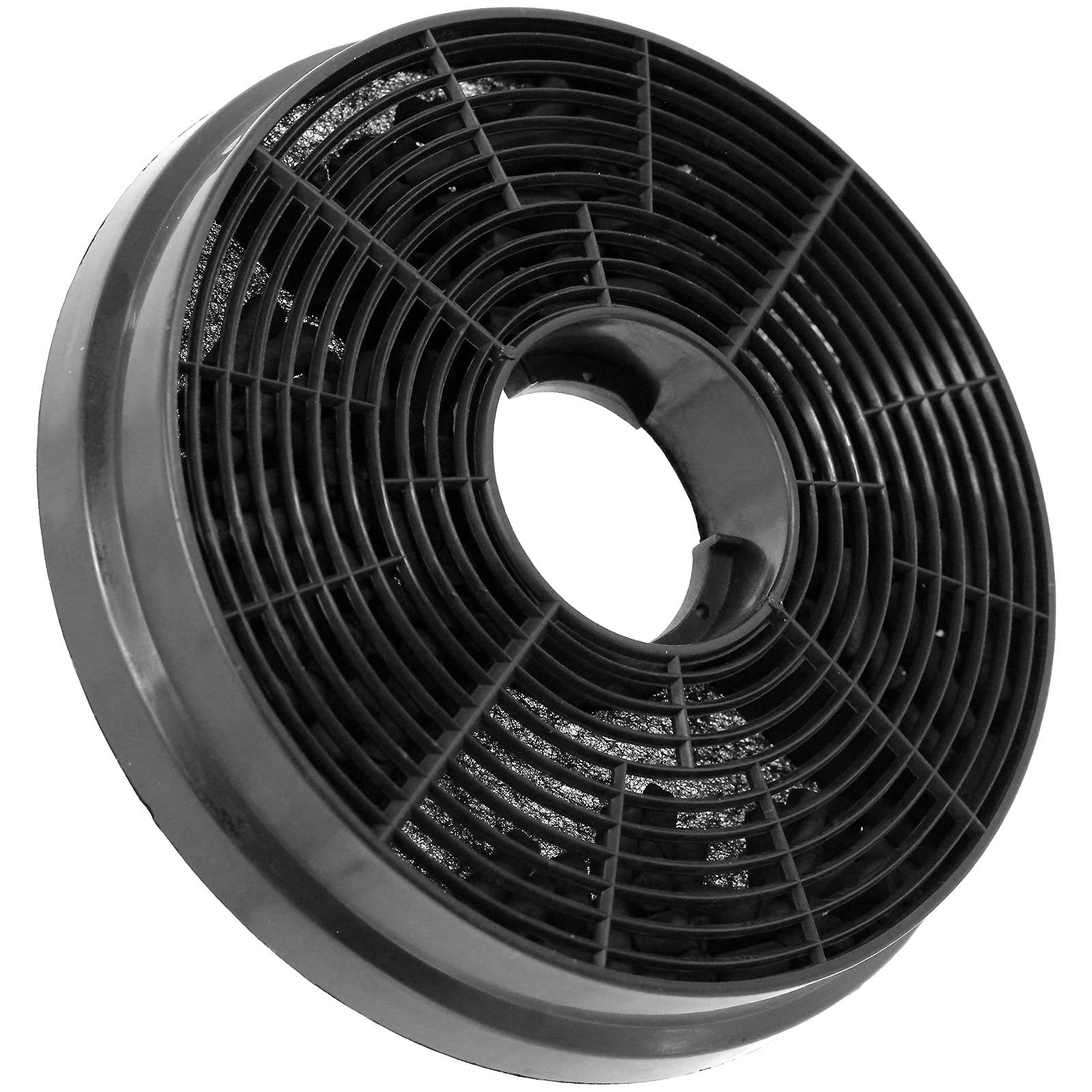 Filtre à Charbon Actif Pour Hotte De Cuisine 175x175x15 Mm - Anti-odeurs, Facile à Installer - Pièce De Rechange Universelle Noir