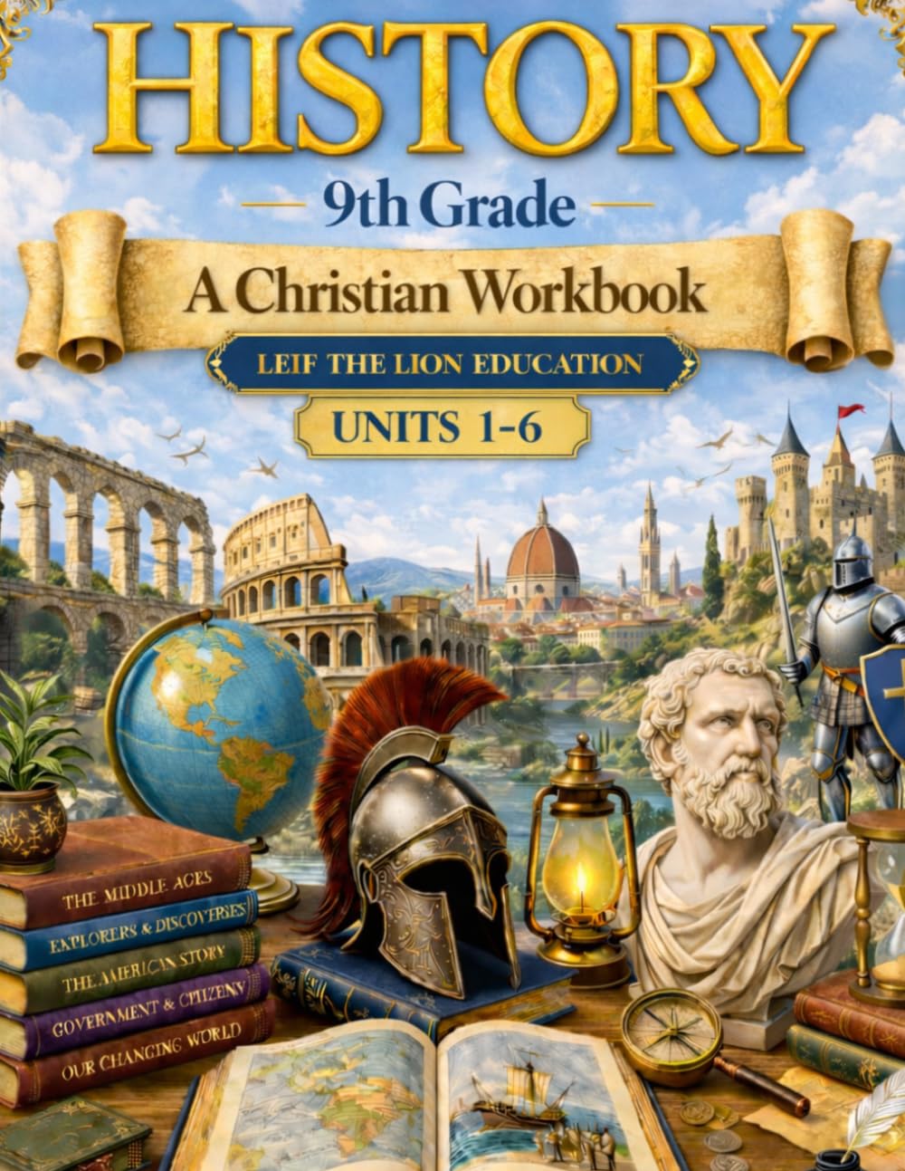 9th Grade History - Semester 1: A Christian Homeschool Workbook (Units 1 - 6) (History Semester Workbooks)