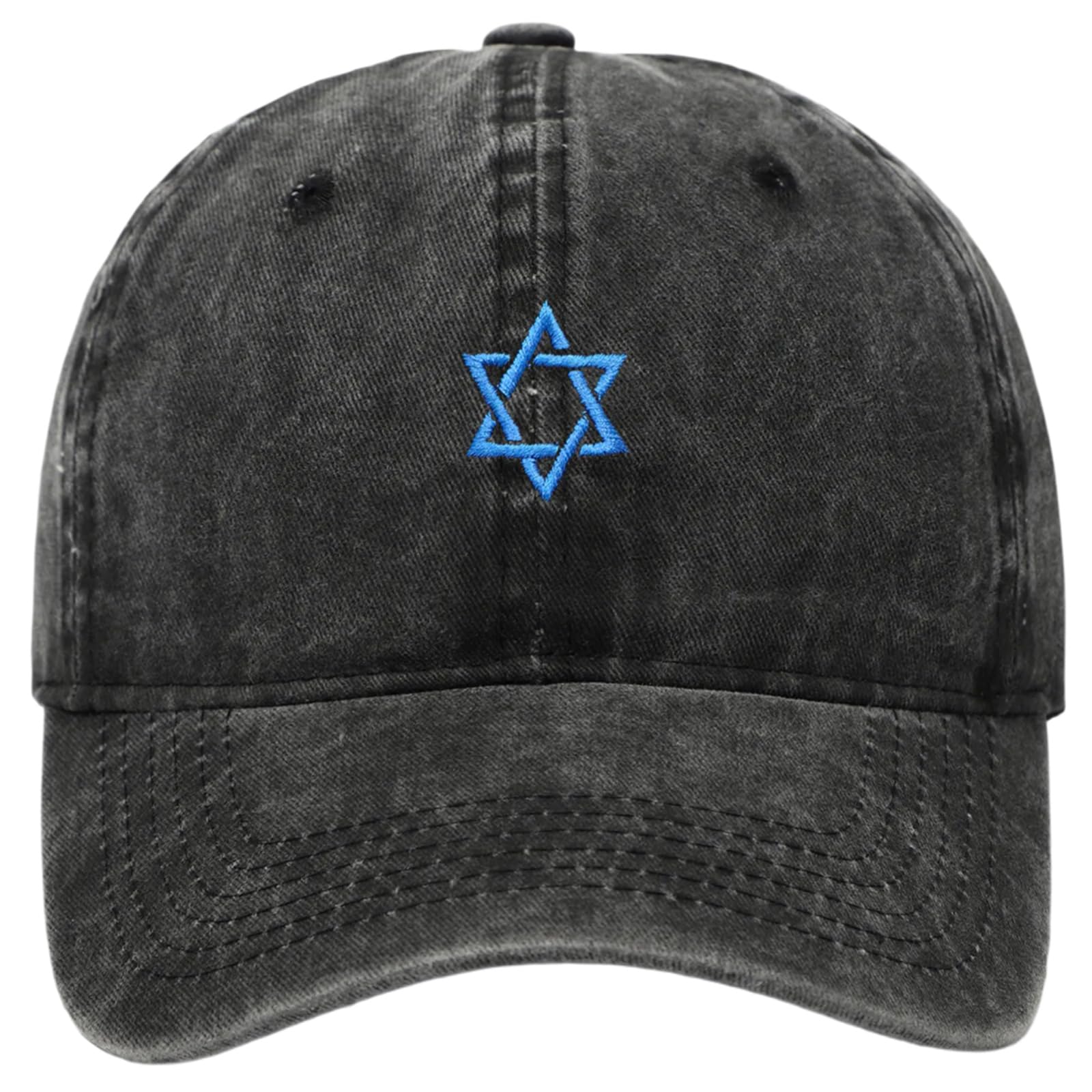 Nvoqilin Unisex Black Embroidery Israel Flags Baseball Caps Washed Cotton Outdoor Gear Sunproof And Breathable For Patriotic Event And Collector Outdoor Sports Caps