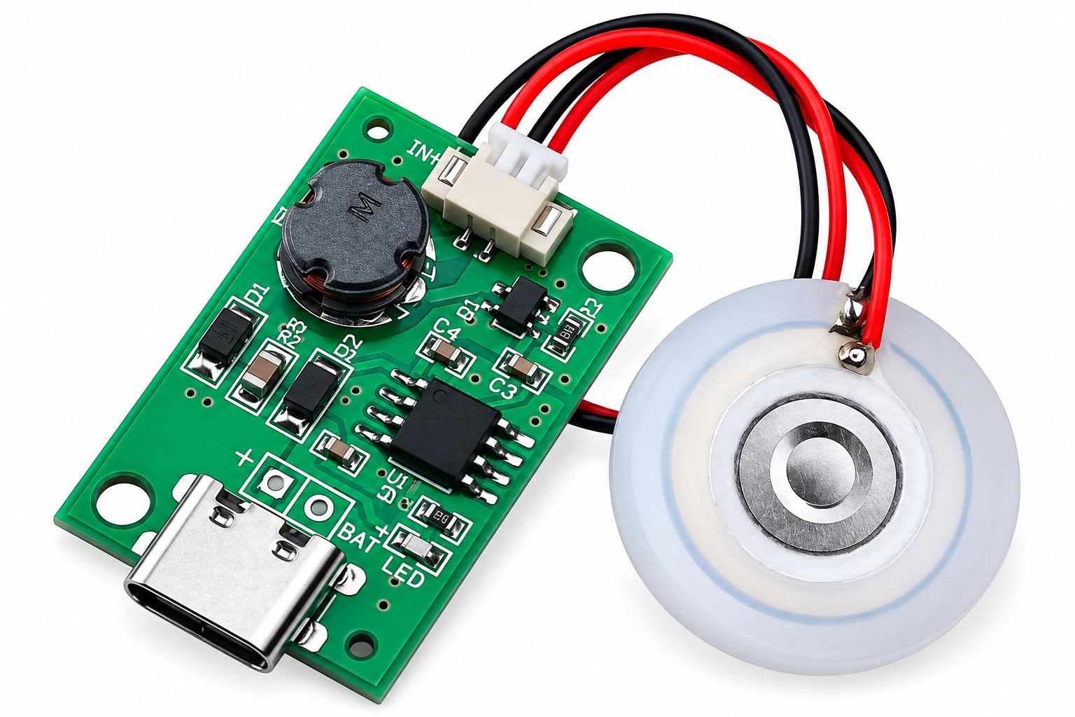 Type-C 5V DC Ultrasonic Piezoelectric Humidifier Mist Maker Atomizing Circuit Board Module for DIY Projects, Mini Air Humidifier, Aroma Diffuser, Home & Office (Pack of 1)-picture-35