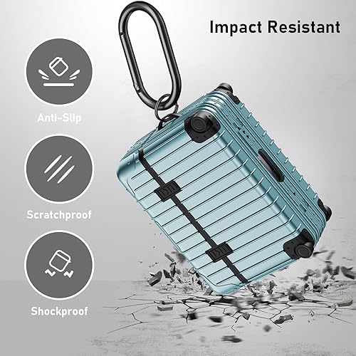 Vista 40 de KOREDA Funda compatible con AirPods Pro de 2ª/1ª generación, bonita y divertida funda de diseño de maleta para Airpods Pro de 2ª/1ª