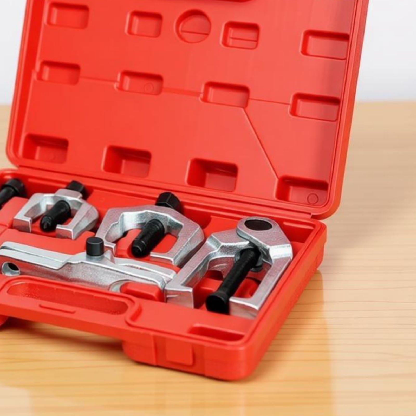 5 Pezzi Estrattore Snodo Sferico Kit Attrezzi Smontaggio Tirante Sterzo Braccio Pitman Separatore Giunti Multimisura Acciaio al Carbonio Resistente