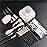 111 30Pcs Black makeup brushes and makeup sponges makeup tool set makeup brushes set natural synthetic eye shadow foundation make-up facial mixed powder blusher concealer eye makeup brush set