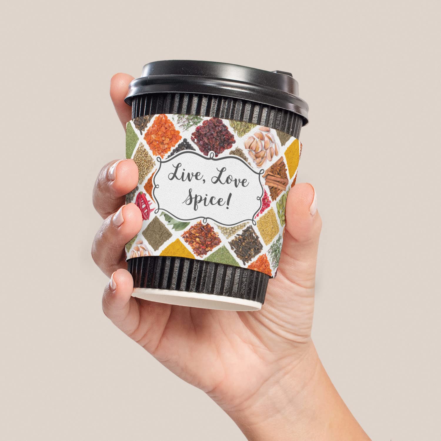Personalized Spices Coffee Cup Sleeve