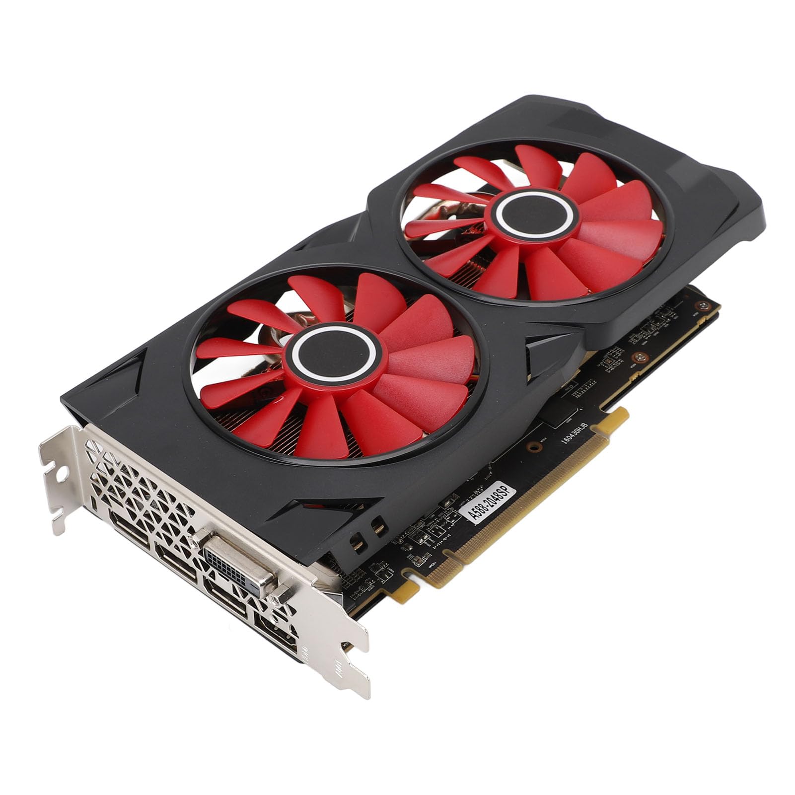 Karta Graficzna RX 580, 8 GB GDDR5 256-bitowy Procesor Graficzny do Gier z Podwójnym Chłodzeniem Wentylatorem, PCI Express 3.0, Taktowanie 1244 MHz do Gier 4K, Edycja Wideo,