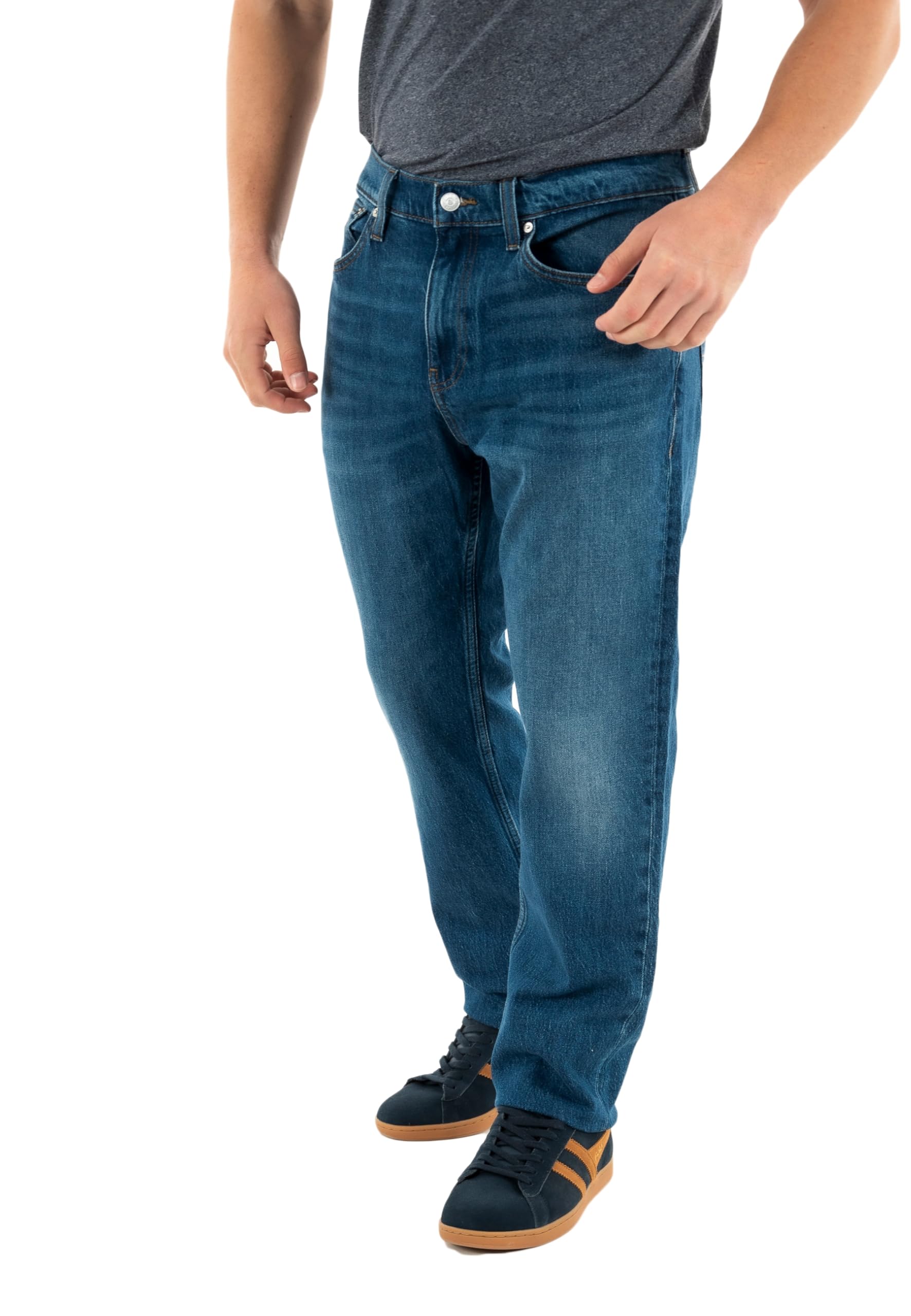 Tommy Jeans Men's Ryan Rglr Strght Ch0152 Co Straight, Denim Dark, 28W / 32L