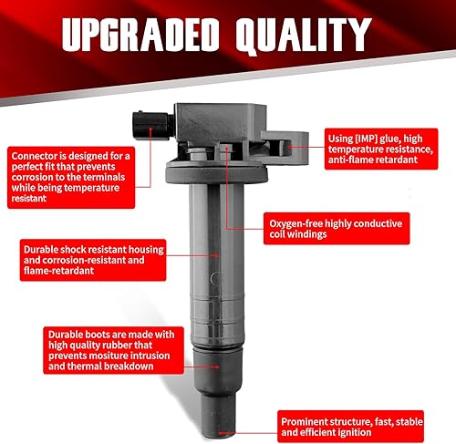 Miniatura 2 de Juego de 4 bobinas de encendido MACAX UF350 C1398 compatibles con Nissan Altima Sentra X-Trail 2002-2008  L4 25L