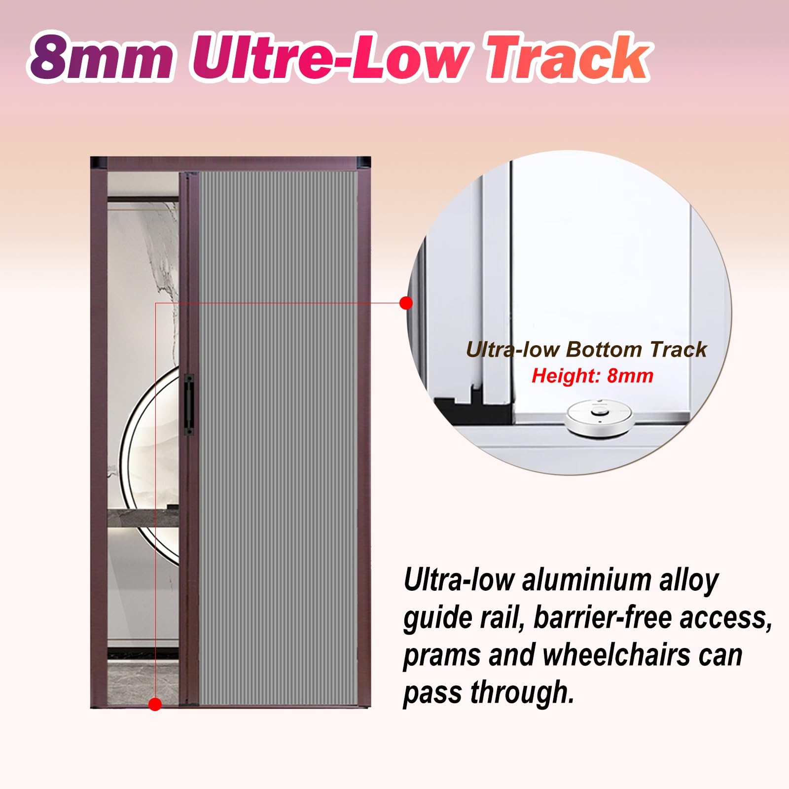 Porta a Soffietto Porte Pieghevoli Alte 200 210 220 230 240 Cm, Senza Foratura Porta A Soffietto Per Cucine/Bagni/Camere Da Letto, Divisorio A Nido D'ape(98x210cm)