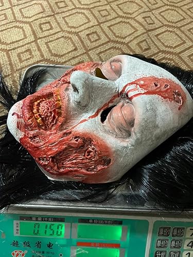 Miniatura 4 de Máscara espeluznante de Halloween, demonios sonrientes, disfraz de Halloween, fiesta de cosplay, máscara de miedo malvado, decoraciones de Halloween