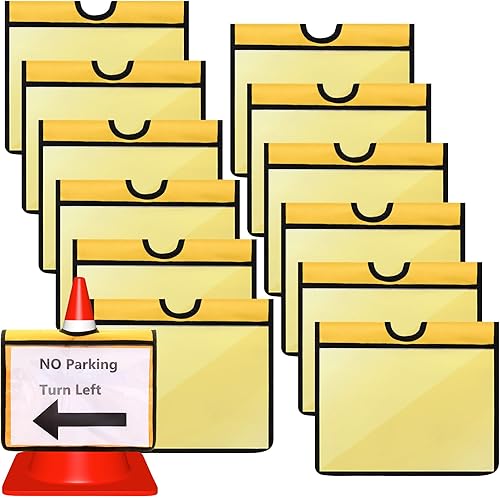 Juego de 12 fundas para cono de tráfico para precaución, cubiertas de cono de tráfico con bolsillos, funda de señal de mensaje de seguridad para disponible en Yaxa Colombia