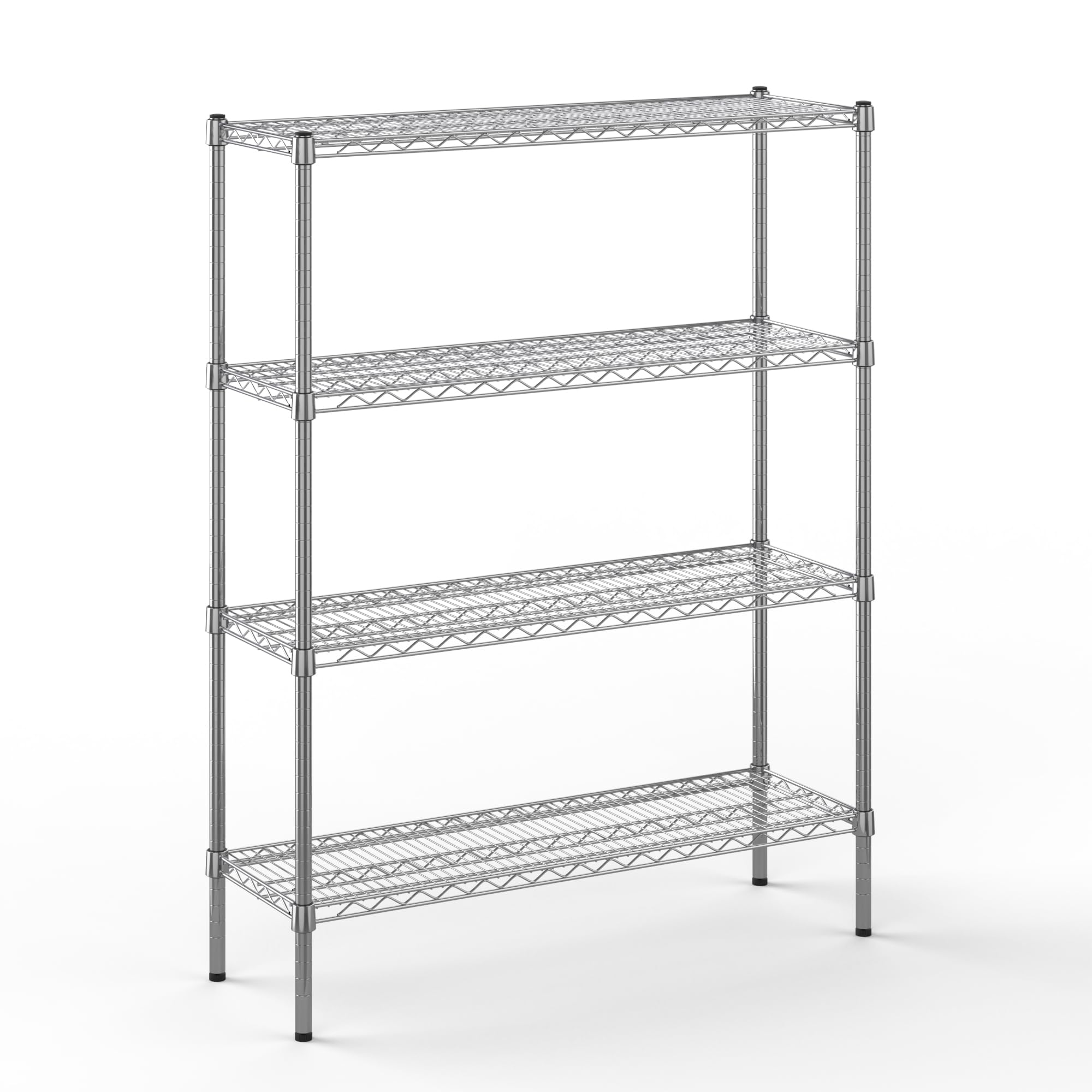 14" Deep x 42" Wide x 54" Height Wire Shelving Kit | 4-Tier | NSF Commercial Storage Rack Unit