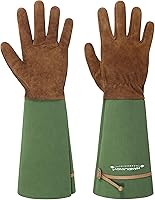 Vista 15 de HLDD HANDLANDY Long Gardening Gloves for Women Men - Leather Rose Pruning Gloves Thorn Proof - Breathable Working Glove
