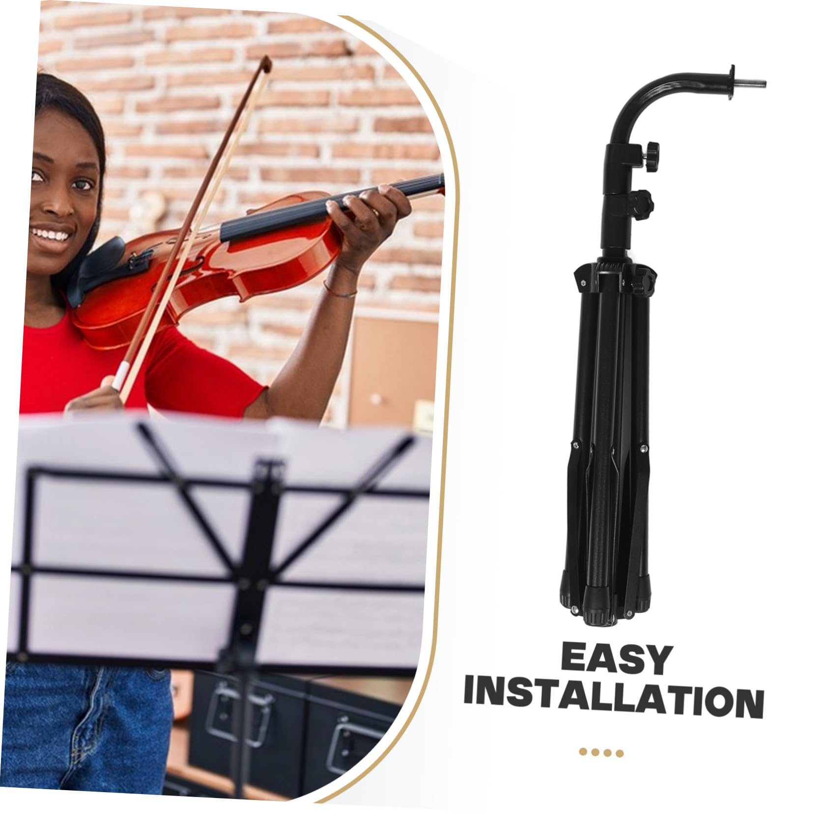 SUPVOX Supporto per Strumenti Percussione Cavalletto Treppiede Regolabile Altezza Porta Campane Staccabile per Esibizioni su Palco Sospensione per Campanelli Barre e Strumenti