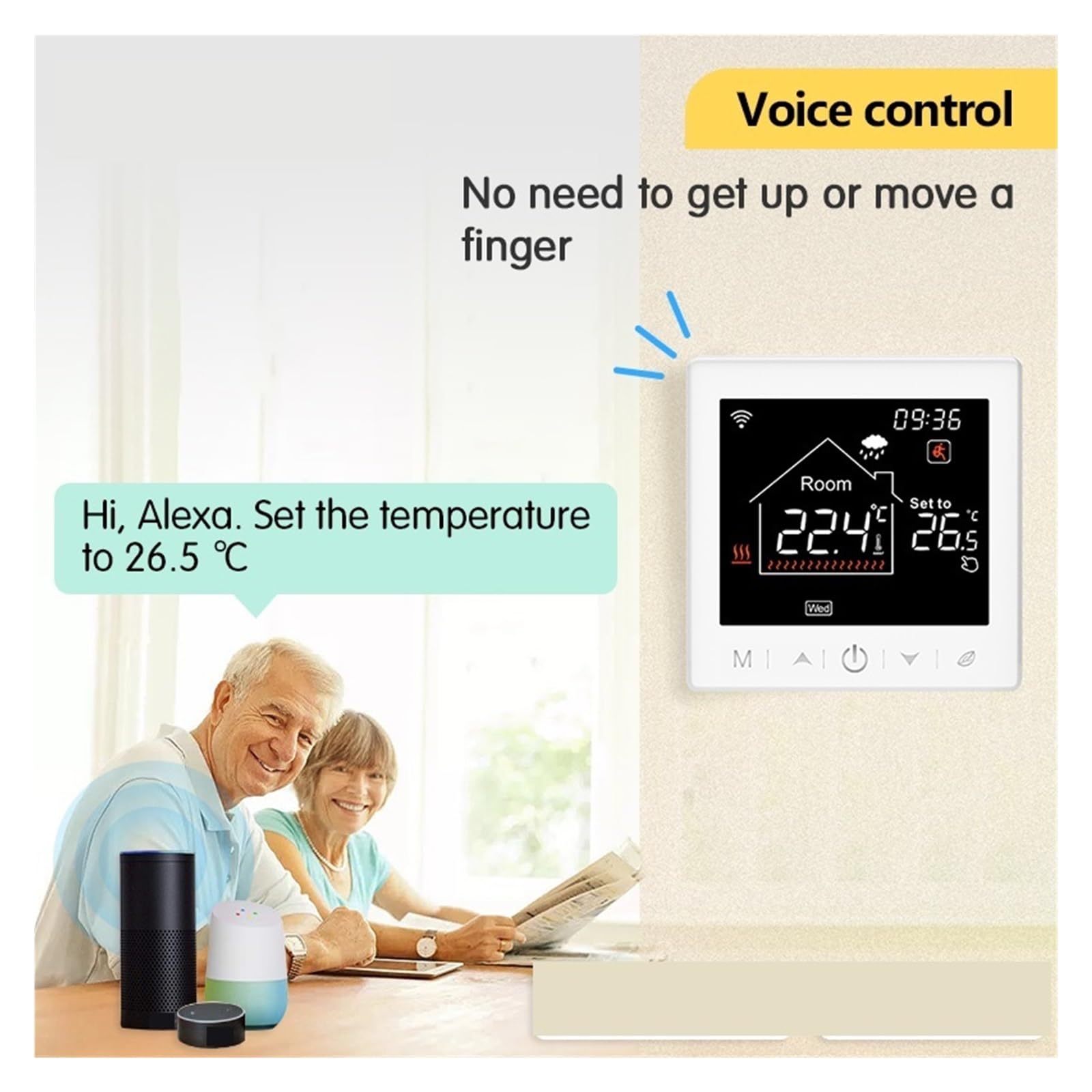 Termostat WiFi Wyświetlacz LCD Ekran dotykowy Kocioł gazowy Elektryczny regulator temperatury ogrzewania podłogowego Inteligentne życie Informacja O ZgodnośCi(Water Heating 3A,No WiFi)