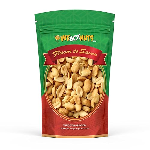 We Got Nuts - Cacahuetes tostados sin sal de 5 libras (80 onzas), maní kosher de calidad premium, aperitivo saludable y natural de sabor rico, ideal