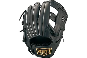 ZETT Baseball Training Glove Right Throw/Left Throw, Black Soft Model 2023 BSGB3910A