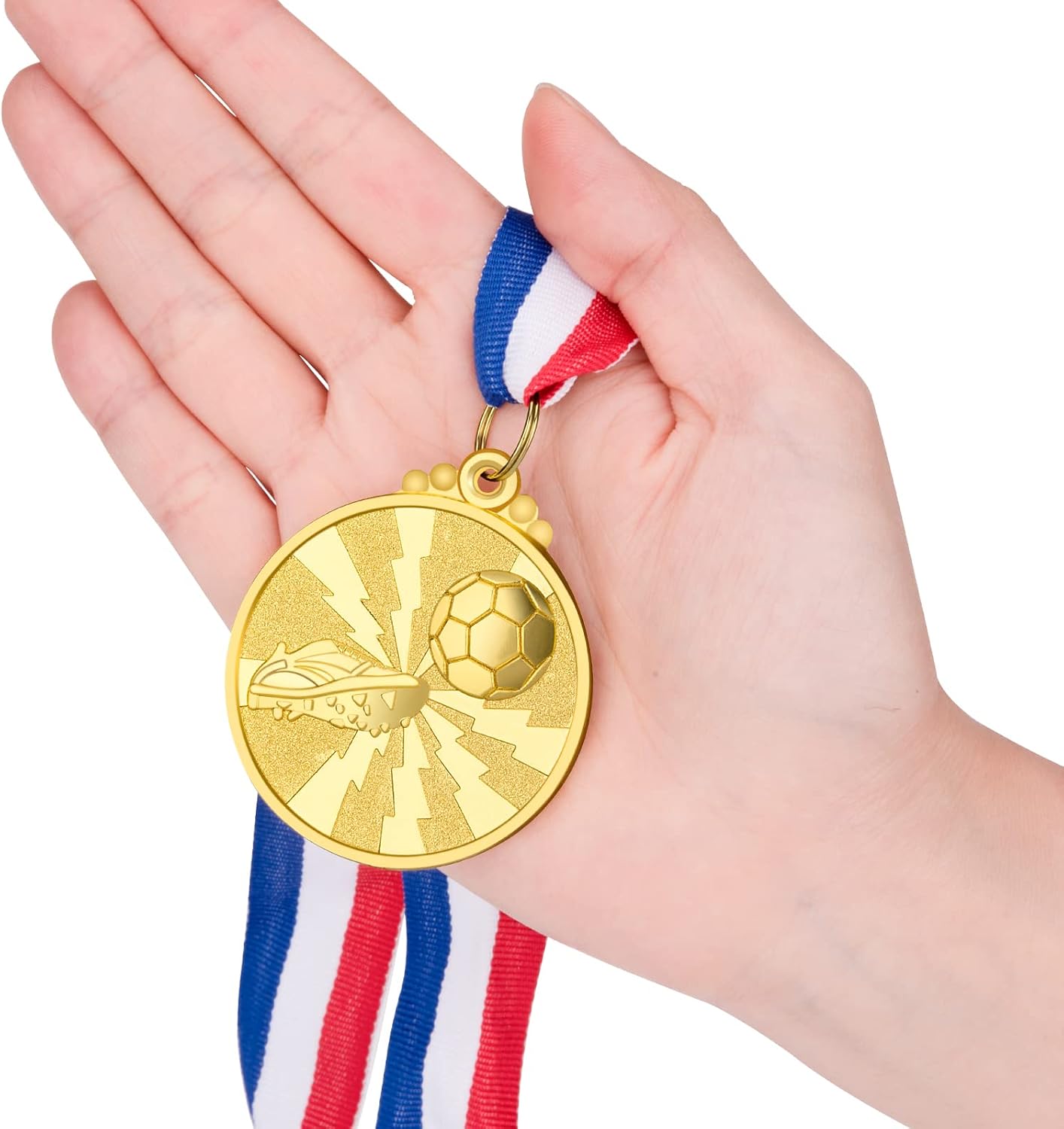 Buy 15 Pack Soccer Medals for Kids Metal Gold Award Medals Set for