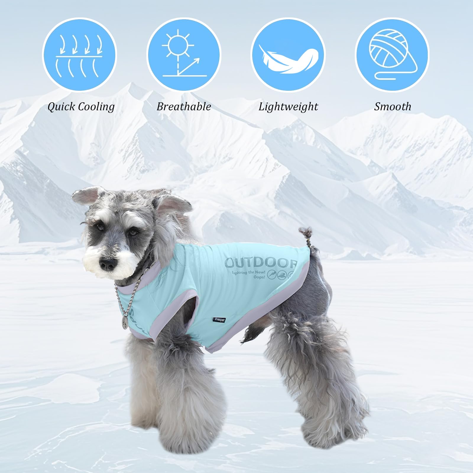 Dog Cooling Vest, Lightweight Breathable Ice Vest - Image 2