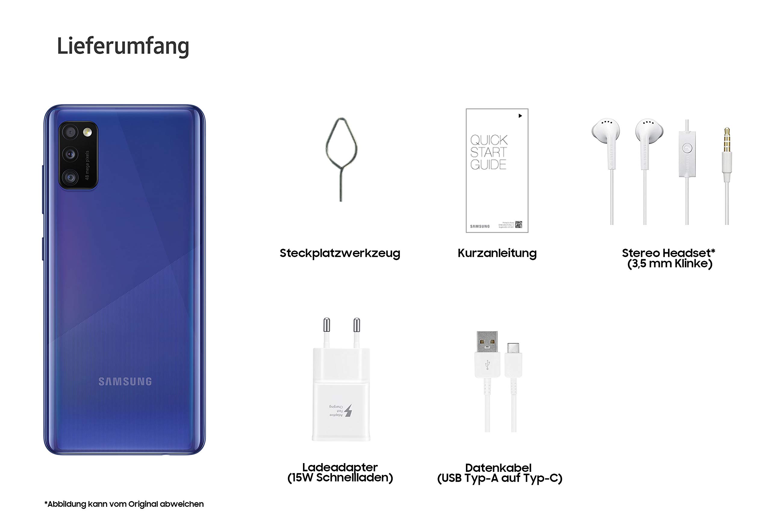 Samsung Galaxy A41 Android Smartphone ohne Delay, 3 Kameras, 6,1