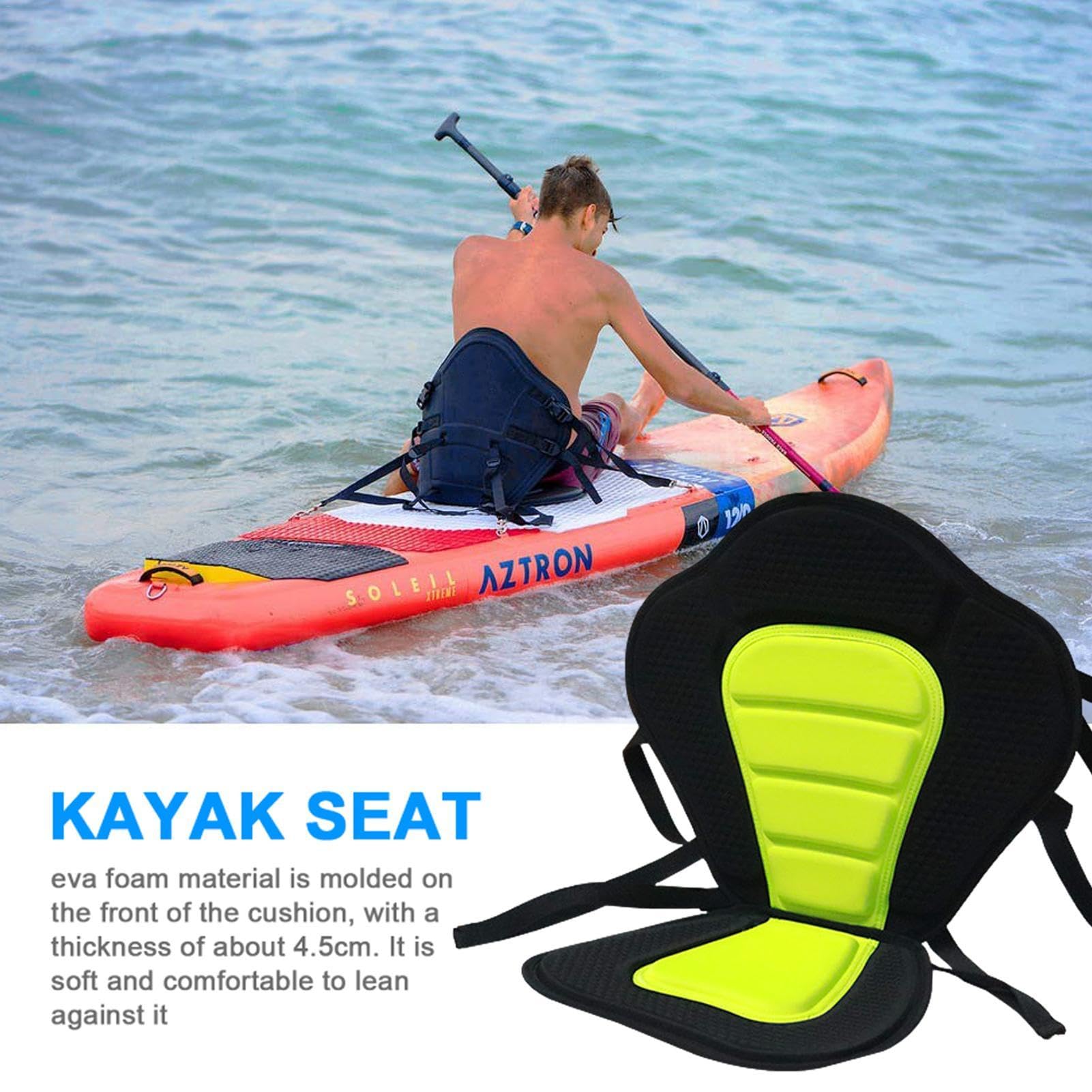 Sedile Kayak | Canoa Regolabile Con Schienale | Sedile Da Barca Per Tavola Da Surf Stand Up Paddle