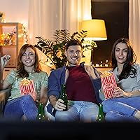 Vista 5 de 300 bolsas de palomitas de maíz, resistentes a la grasa, contenedores de papel desechables para Navidad, Acción de Gracias, películas, fiestas