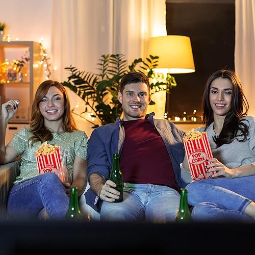 Miniatura 5 de 300 bolsas de palomitas de maíz, resistentes a la grasa, contenedores de papel desechables para Navidad, Acción de Gracias, películas, fiestas