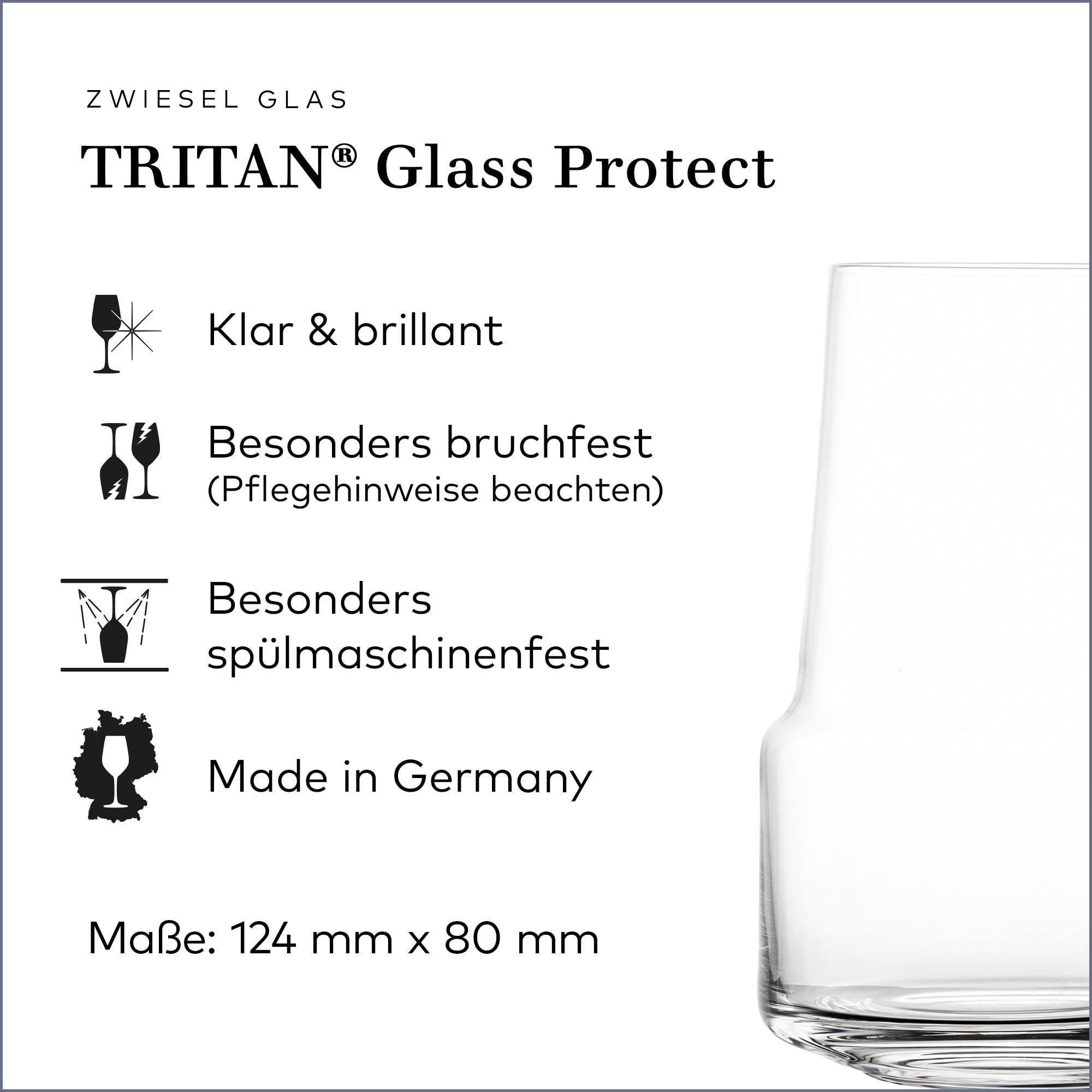 Zwiesel Glas Kieliszki do szampana Level (zestaw 2 szt.), funkcjonalne kieliszki do wina musującego, nadają się do mycia w zmywarce, Made in Germany (nr art. 123914)