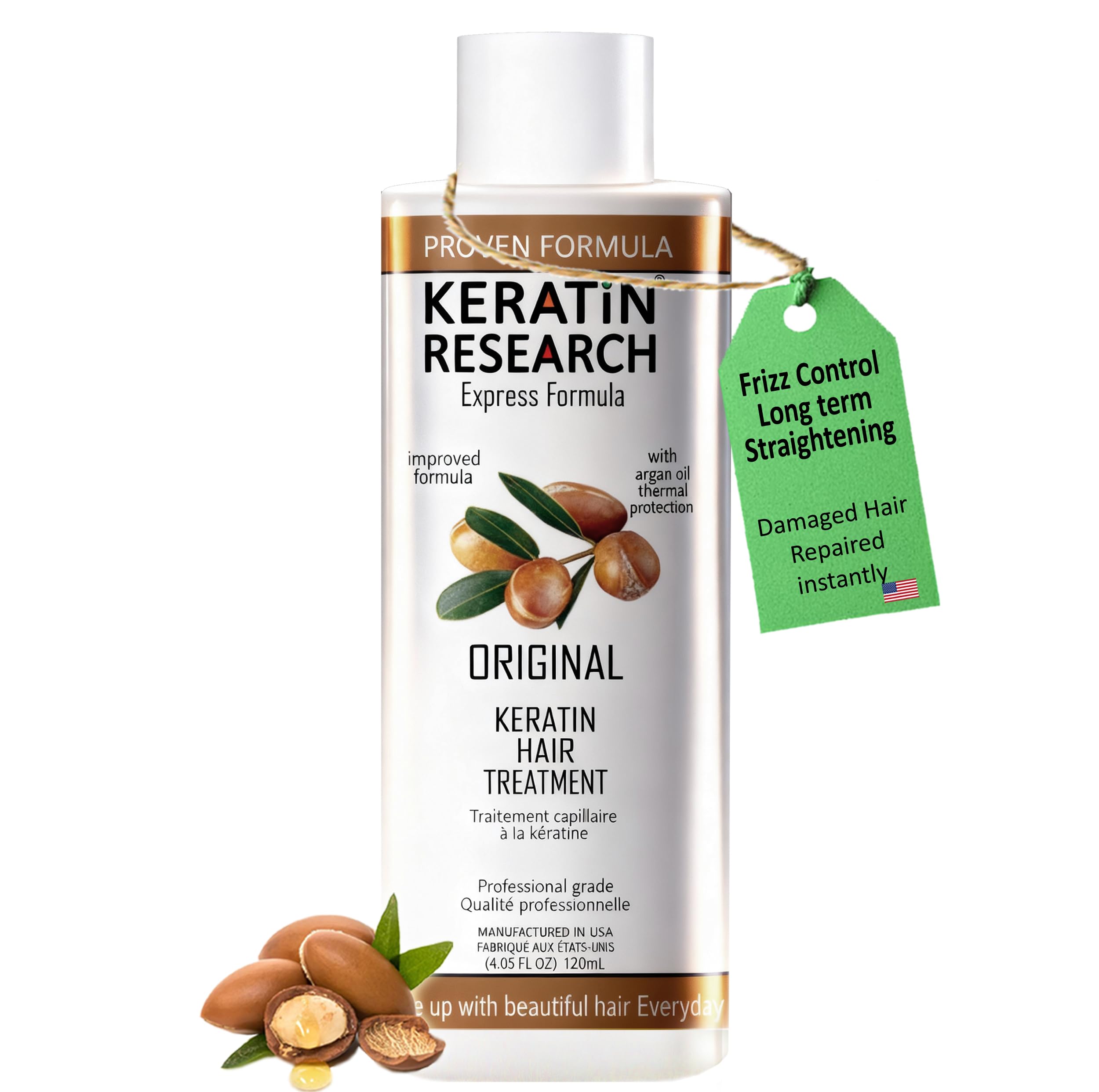 Keratin Research Complex Brazilian Blowout Hair Treatment 120ml Professional Results Straightens and.