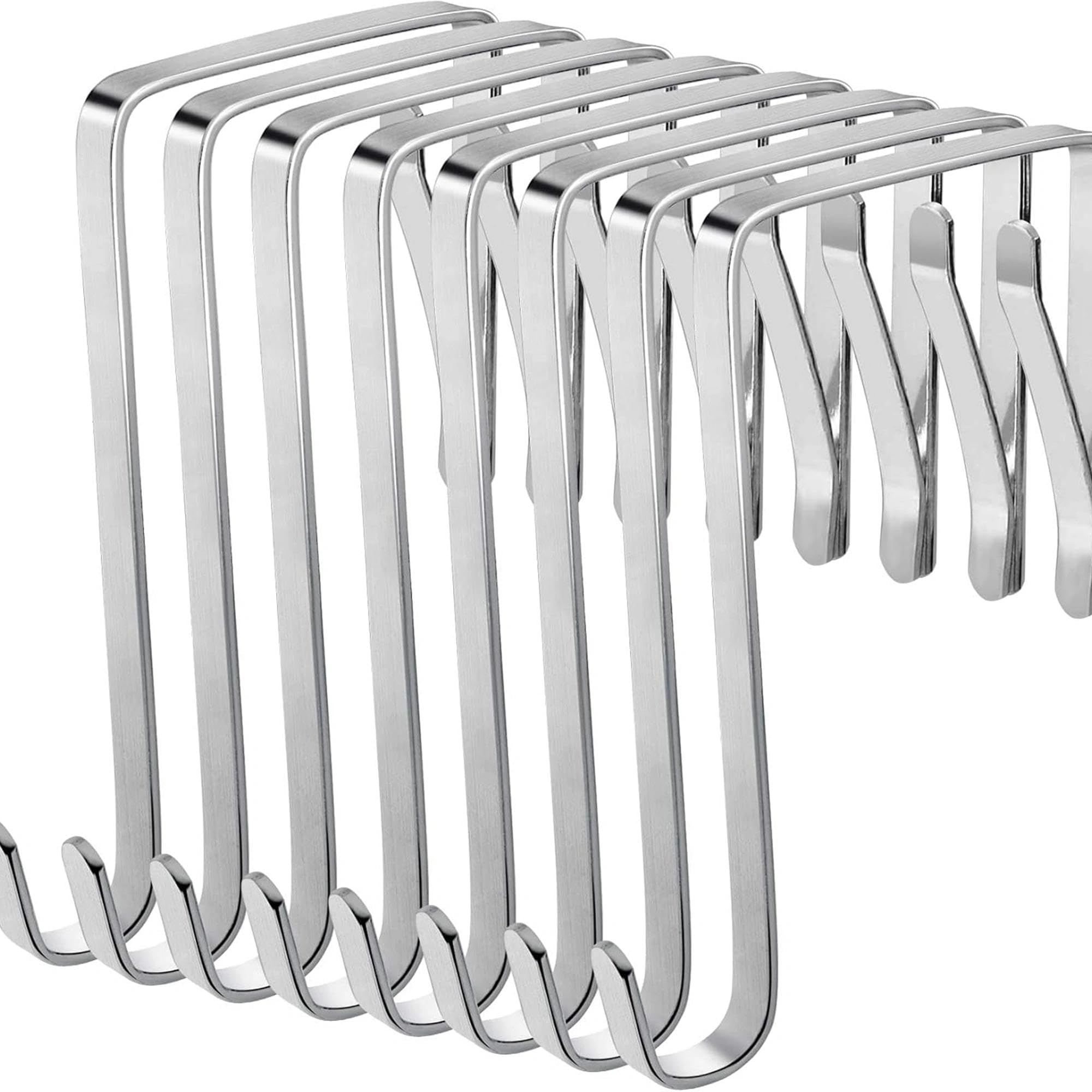 Ganci regolabili sopra la porta 10 cm Argento