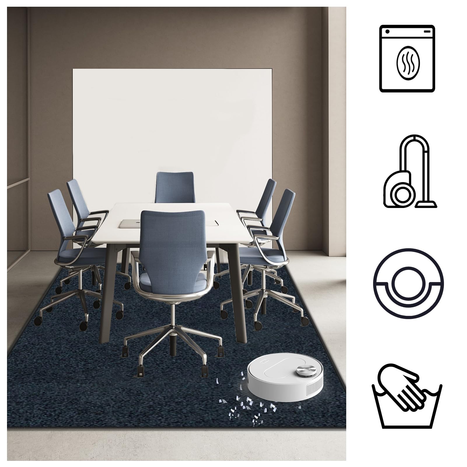 Protector Suelo Silla Ruedas Antideslizante 110 x 150 cm