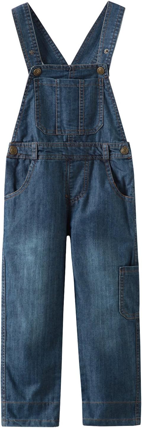 Kids Blue Dungarees Boys Denim Bib Overalls 3 Years - 10 Years