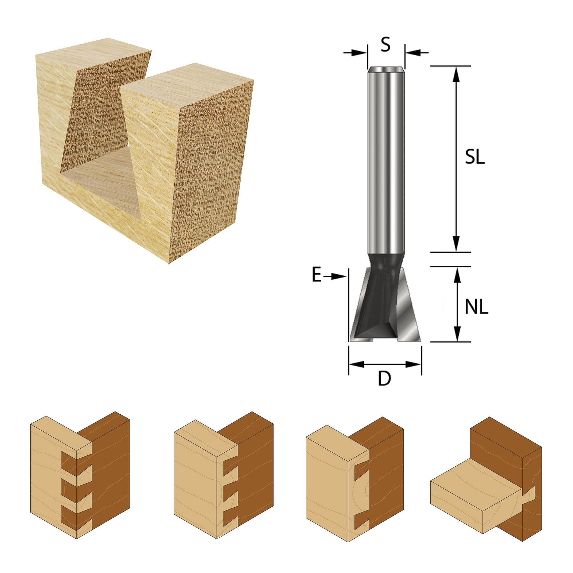 Zwaluwstaartfrees 8 : 14x15mmx15° kopen Zwaluwstaartfrees 8 : 14x15mmx15° kopen