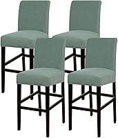 Vista 1 de Funda elástica para taburete de bar, taburete de mostrador, funda para silla de pub para comedor, cafetería, funda protectora para taburete de bar