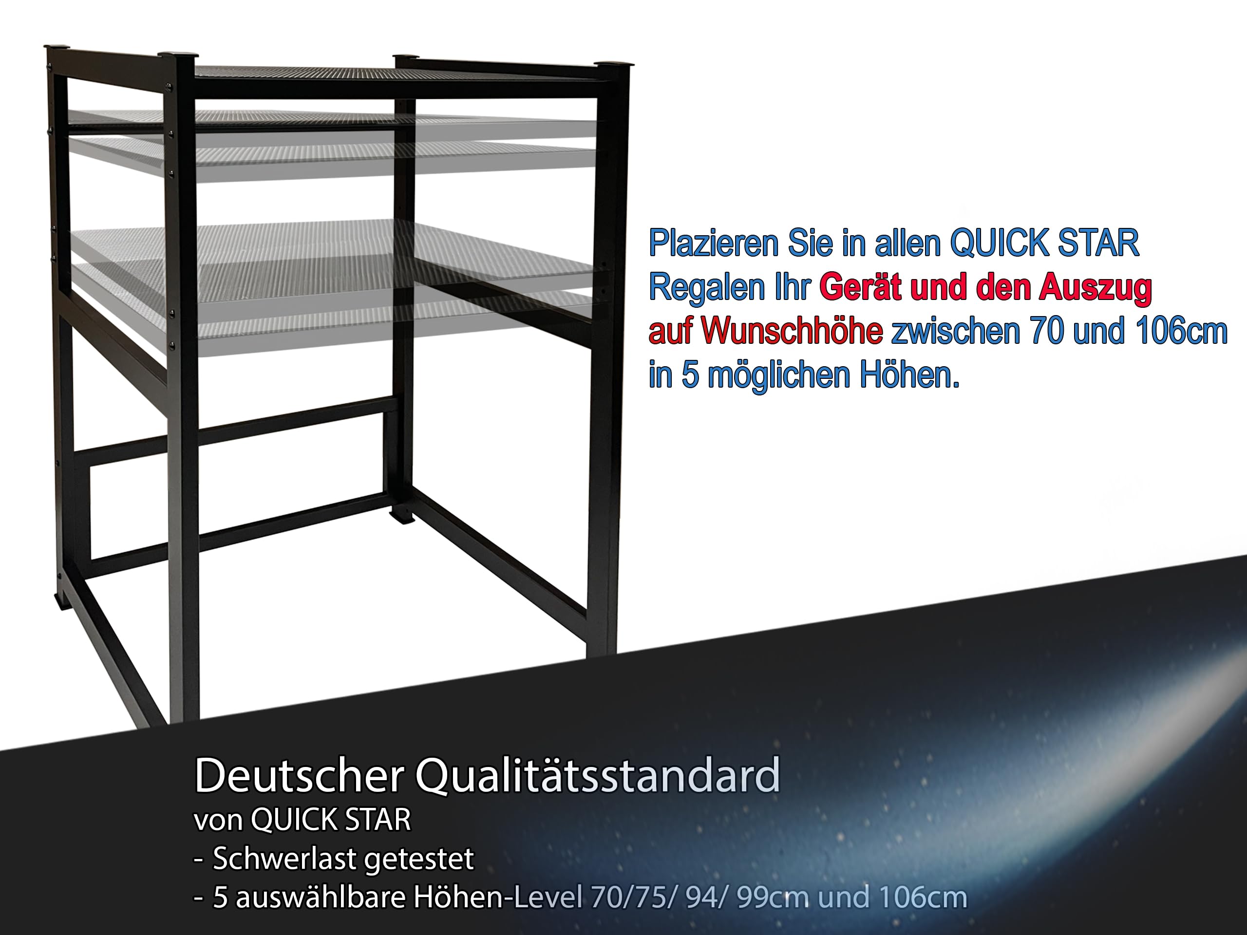 Wasmachinekast Opbergrek Boven De Wasmachine, Metalen Wasmachinerek met Planken, 3-snelheden Verstelbaar, 4cm Stalen Frame, 73X63X105CM