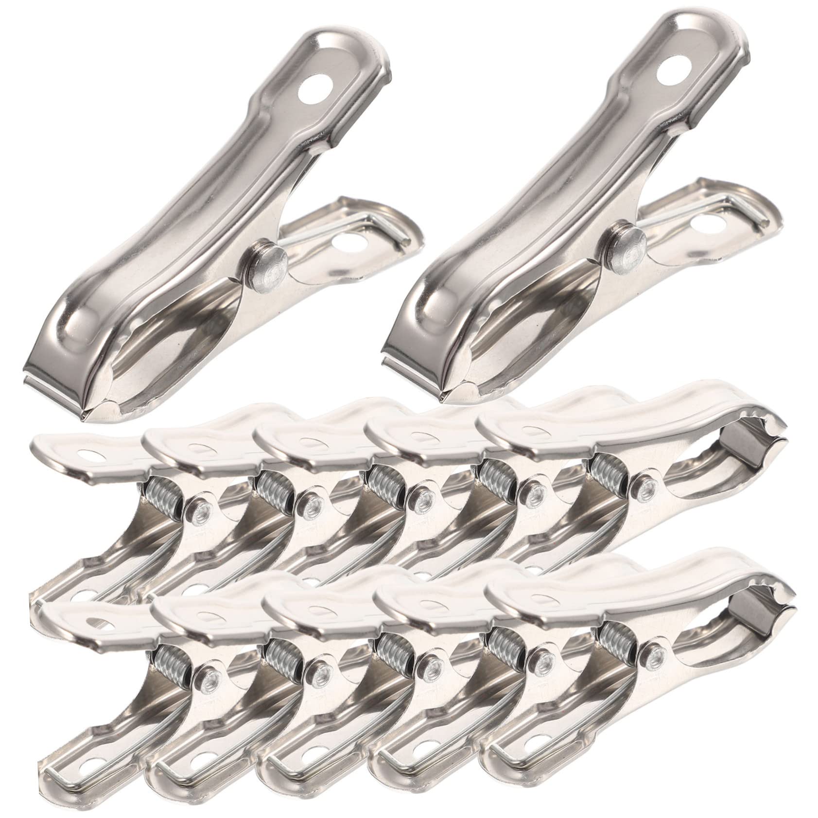 Abaodam 40pcs Stainless Steel Greenhouse Clips Durable Multi Purpose Garden Clamps with Strong Grip for Awnings Netting and Banner Frames for Greenhouse and Vegetable Garden Use