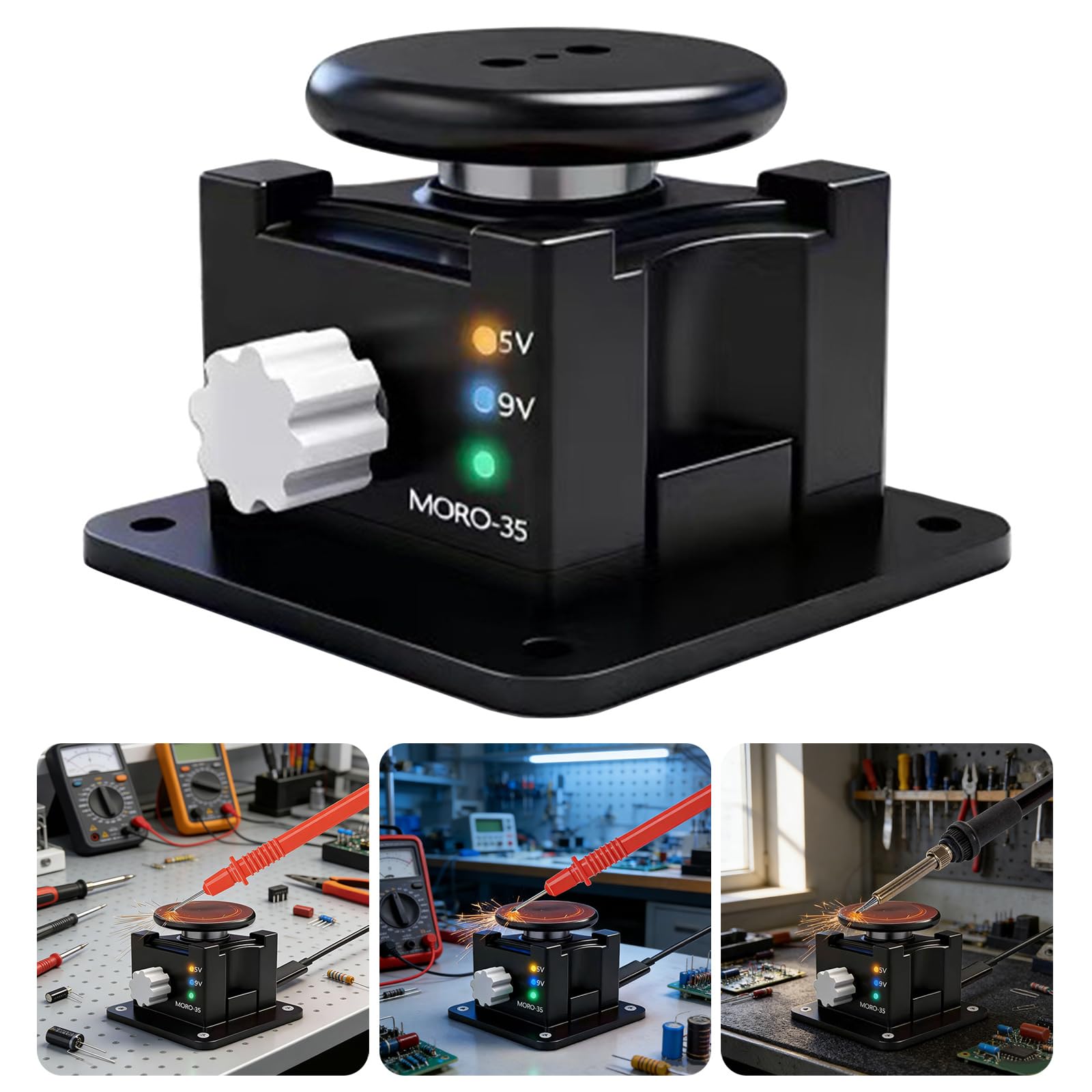 Efficiente lucidatrice rotativa Tensioni 5V-9V USB C interfacce di ricarica per vari materiali Finiture lisce Lucidatura Rettifica Disco piastra in alluminio per macchina piana