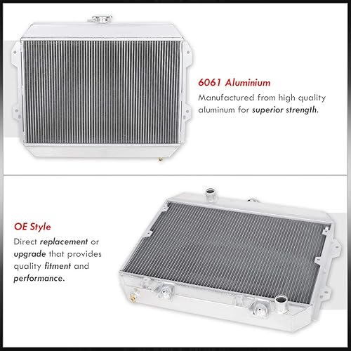 Miniatura 2 de AJP Distributors Tri Core 3-Row Full Aluminio Radiador Motor Motor Refrigeración Actualización Compatible/Reemplazo Para Datsun 280Z Fairlady Z S130