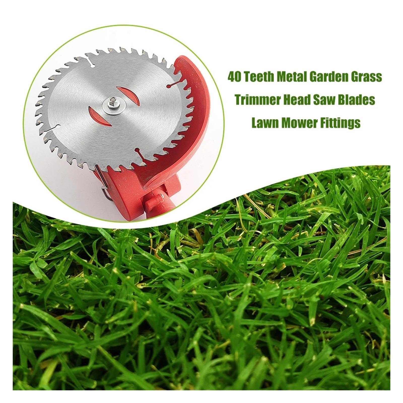 Weeder Saw Blades Metal Garden Grass Trimmer Head Saw Blades Lawn Mower Tings 40 Teeth For Garden Tool Accessori Lawn Mower Blade(3 Pack)