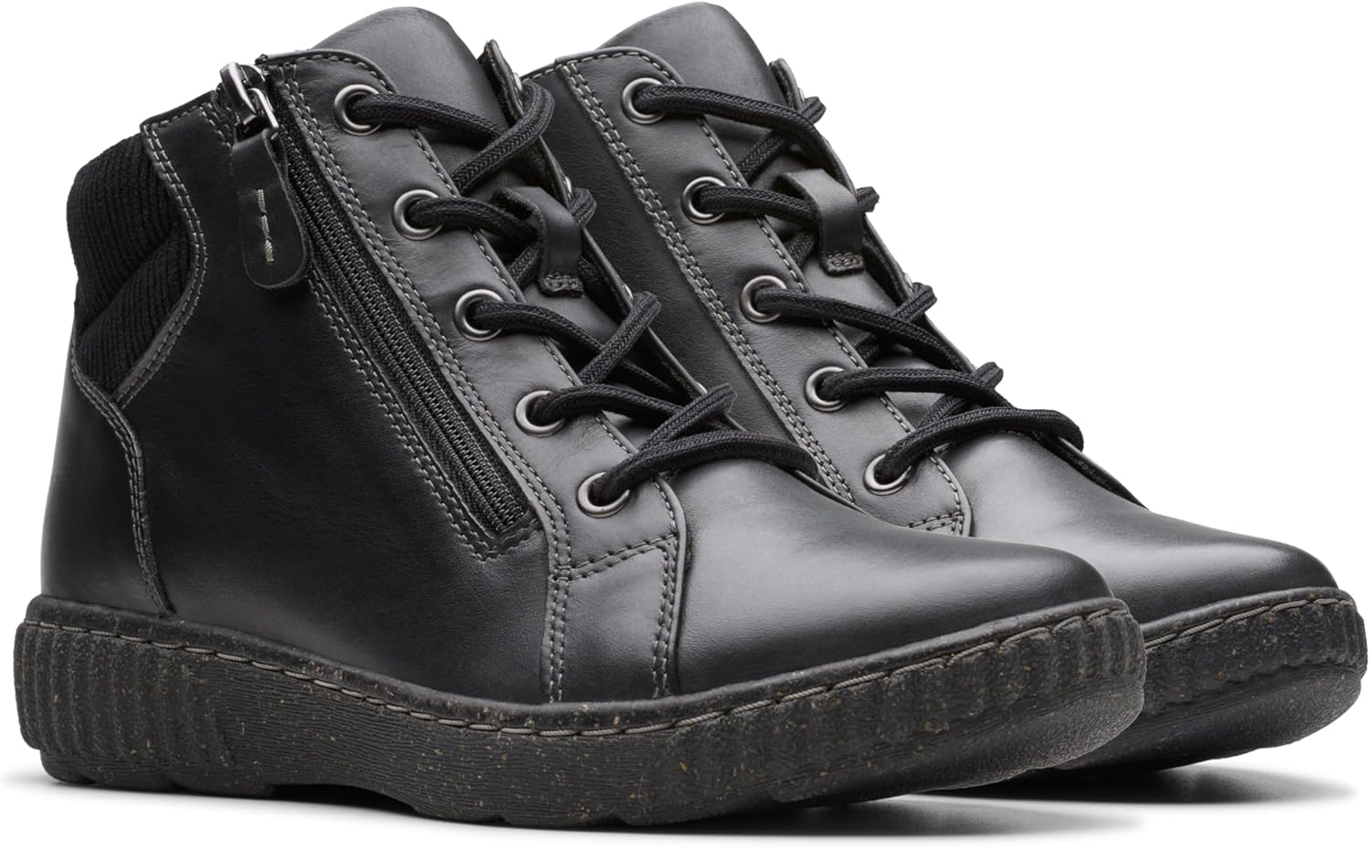 Clarks Women's Caroline Park Ankle Boot 8 Black Combi image 5 of 9 B0CWS6CDYT