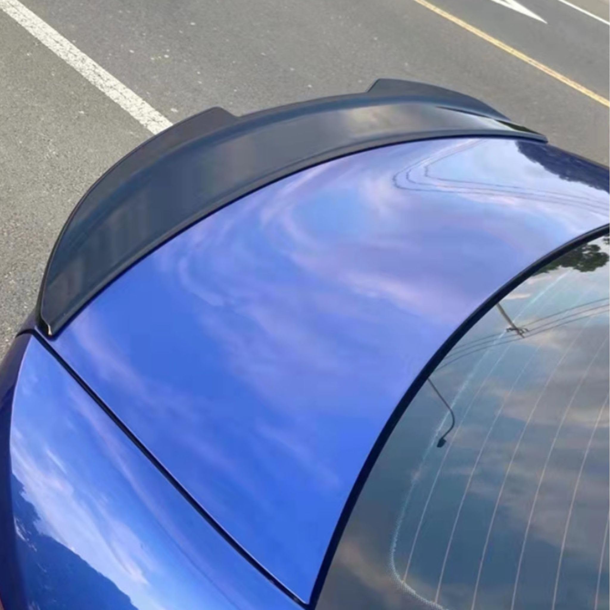 Spoiler Posteriore Alettone Per BMW Serie 3 G20 Stile PSM Nero Lucido
