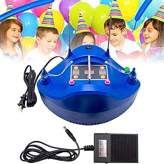 Portable Electric Inflator Air Pump, Dual Nozzle Balloon Inflator with Intelligent Timing & Quantitative Control, Perfect for Party Birthday Parties, Wedding