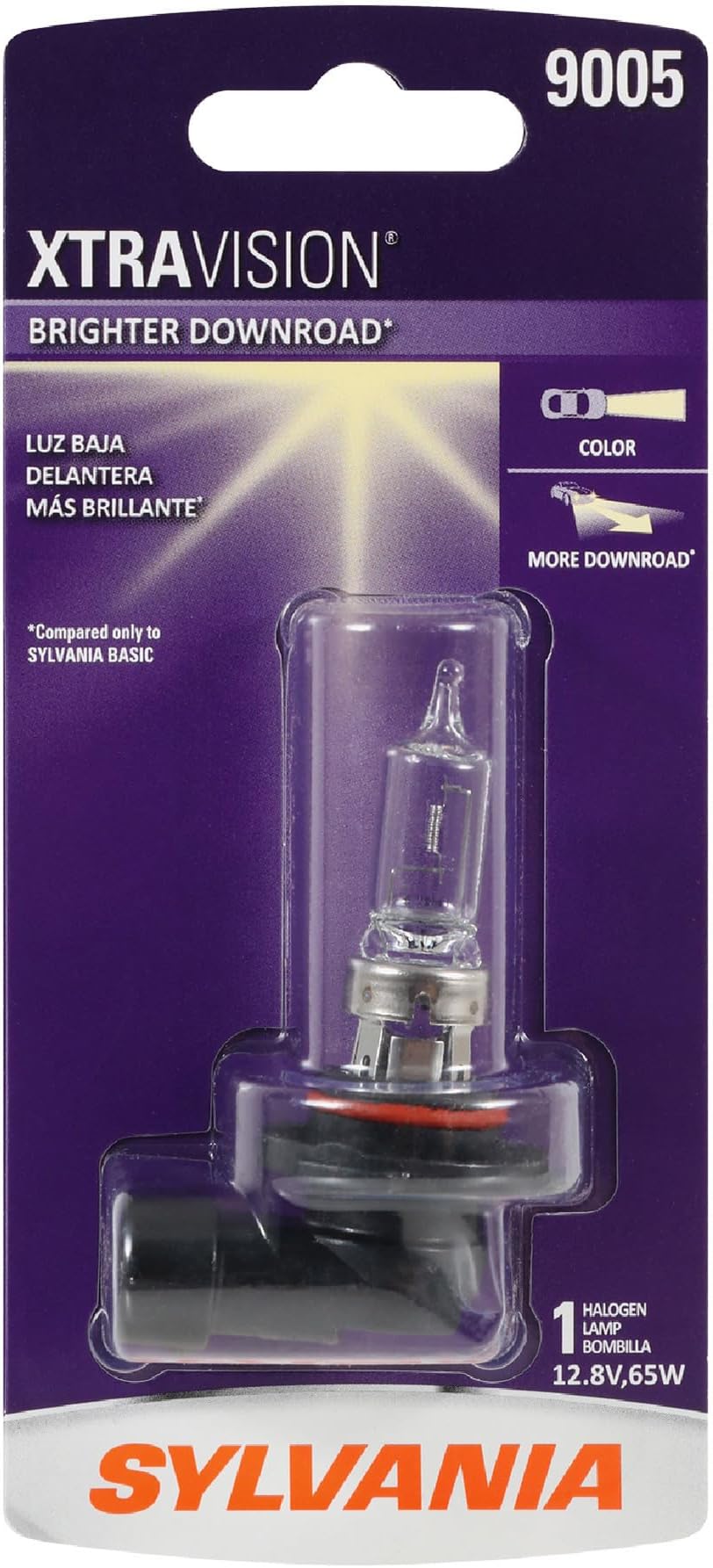 9005 XtraVision - High Performance Halogen Headlight Bulb, High Beam, Low Beam and Fog Replacement Bulb (Contains 1 Bulb)
