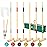 ApudArmis 32In Six Player Croquet Set with Deluxe Premiun Pine Wooden Mallets,Colored Ball,Wickets,Stakes - Lawn Backyard Game Set for Adults/Teens/Family (Large Carry Bag Including)