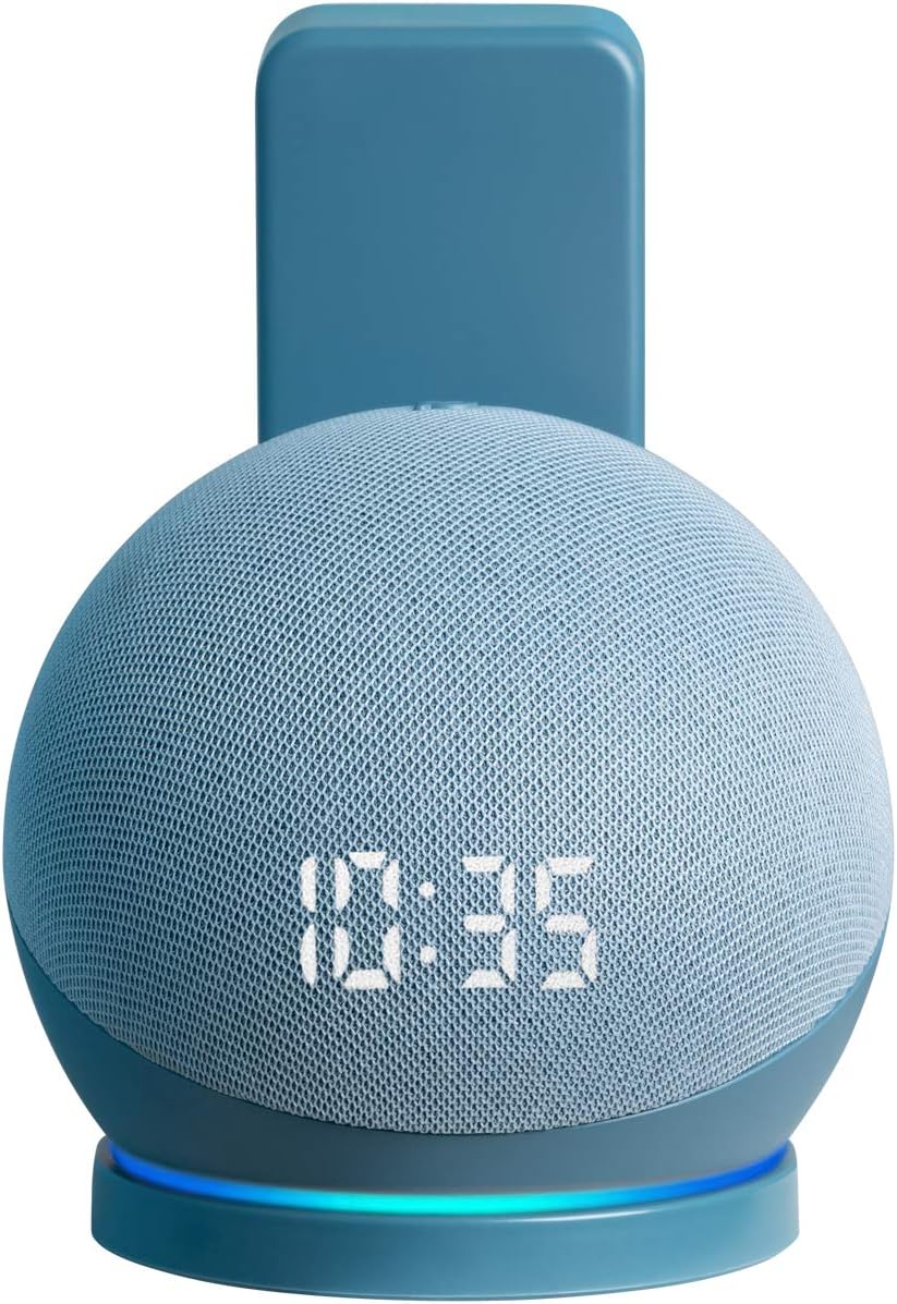 shinar Dot 4th Generation Outlet Wall Mount - Upgraded Dot 4 Accessories with Cable Management, Premium Space-Saving Dot 4th Gen Stand Hanger Wall Holder (Twilight Blue)